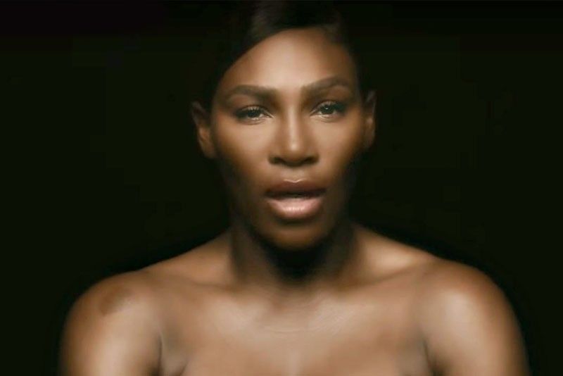 Serena goes topless for breast cancer awareness