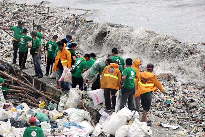 Intense rainfall spawns sea of garbage
