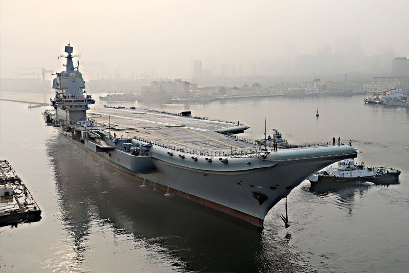 China tests 1st locally made aircraft carrier