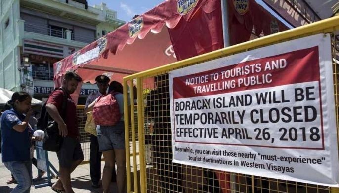 Duterte firm on Boracay closure, casino ban