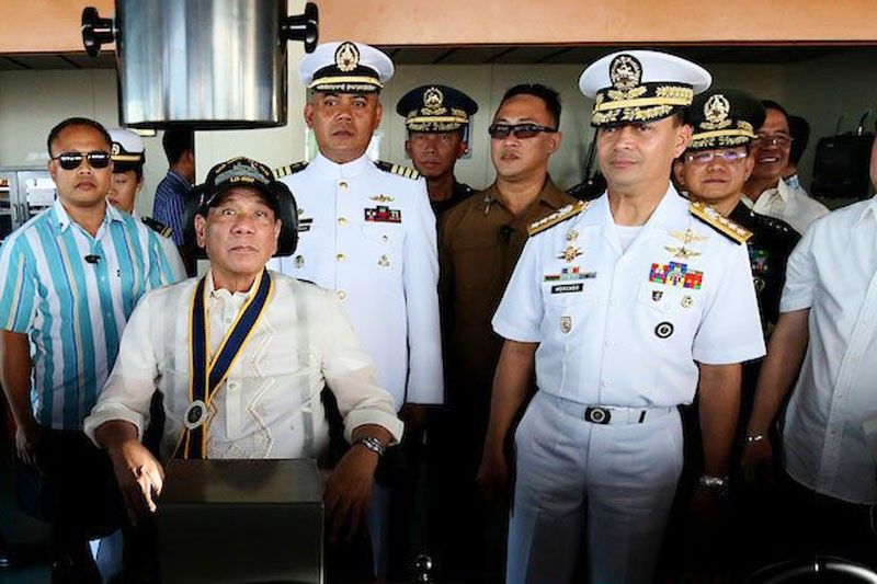 Sacked Navy chief Vice Admiral Ronald Joseph Mercado clears Bong Go