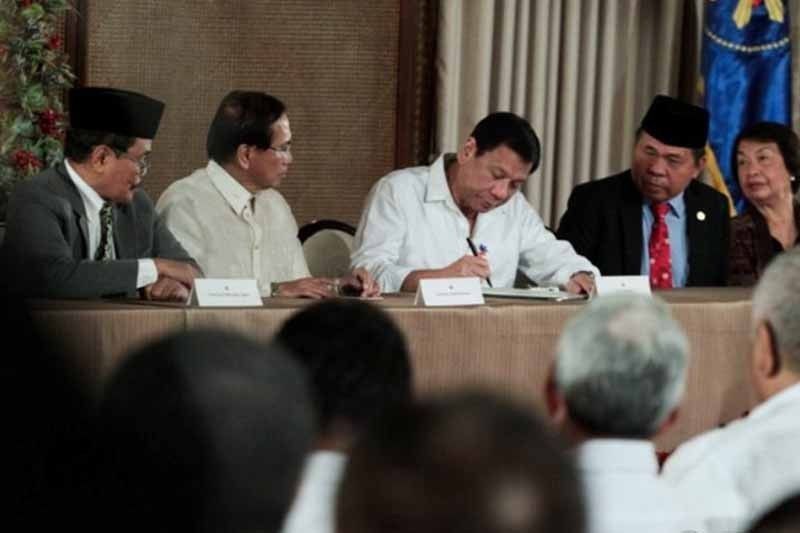 Duterte to lead ceremonial signing of BOL