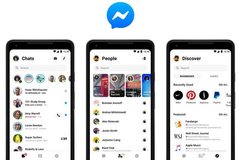 Facebook simplifies Messenger app