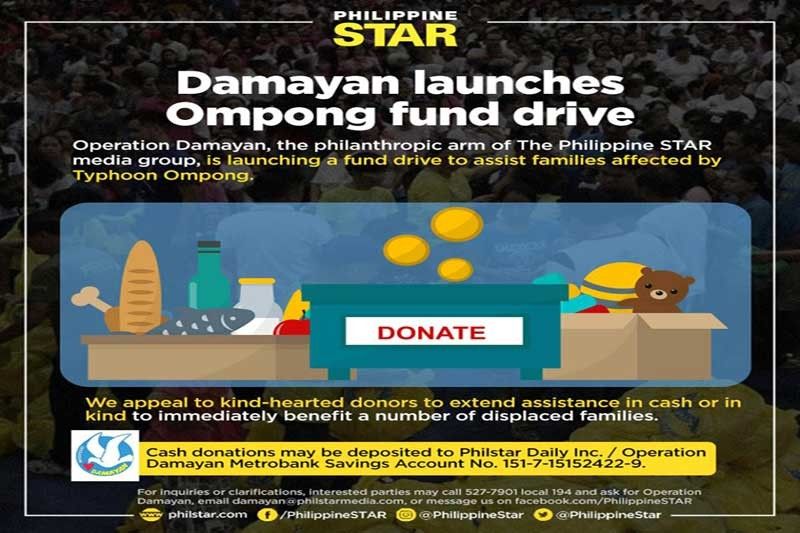 Ompong fund drive: P235,000
