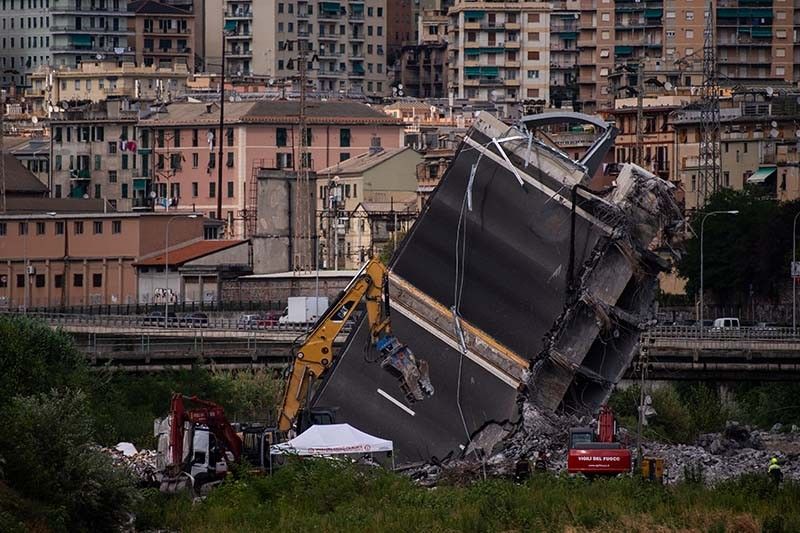 Search for survivors as anger mounts over Italy bridge collapse