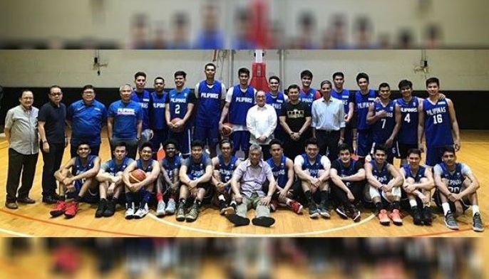 Gilas practice binisita ni MVP