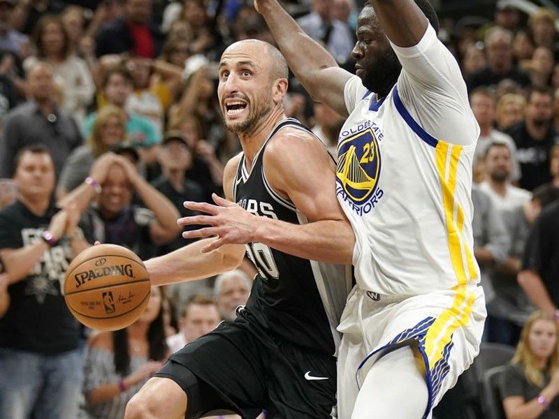 Ginobili finishes big as Spurs stun Warriors to stay alive