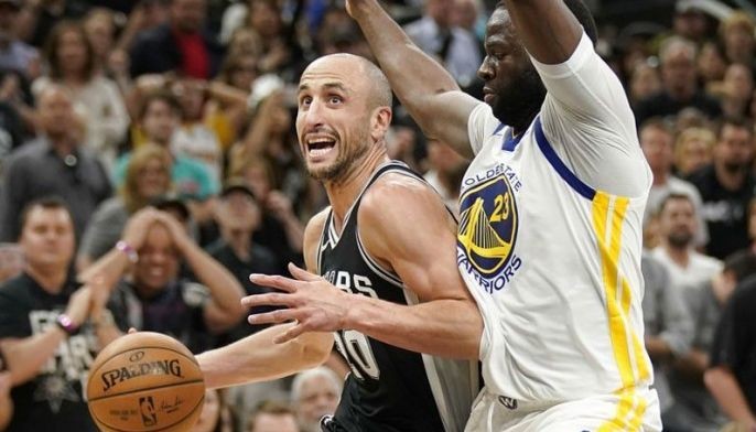 Ginobili finishes big as Spurs stun Warriors to stay alive