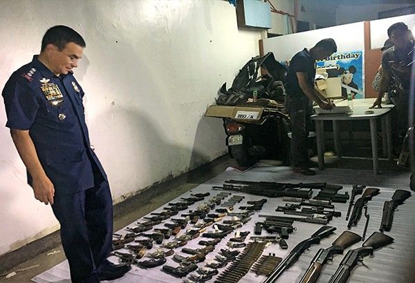 60 undocumented guns seized in shop near Crame