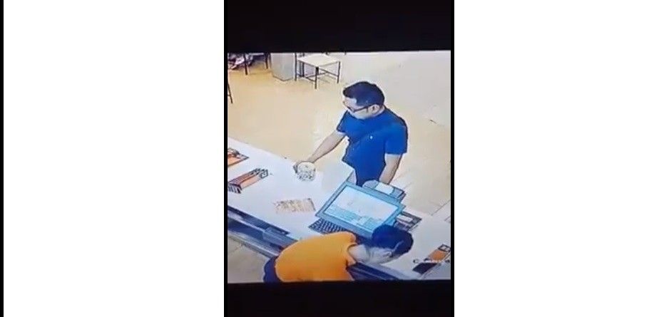 PANOORIN: Lalaki tinangay ang donation can sa isang fast food restaurant