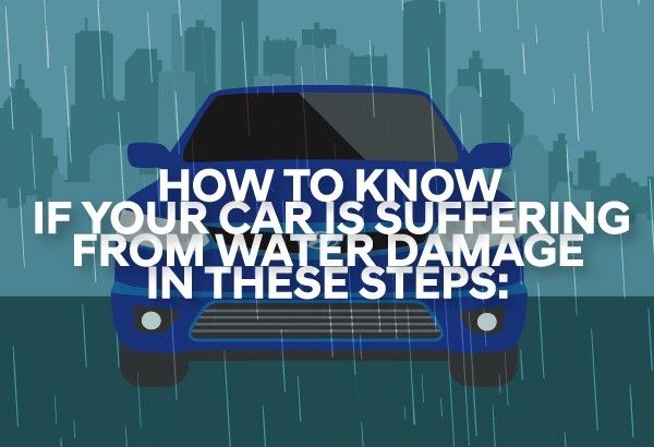 INFOGRAPHIC: How to know if your car is suffering from water damage in six steps