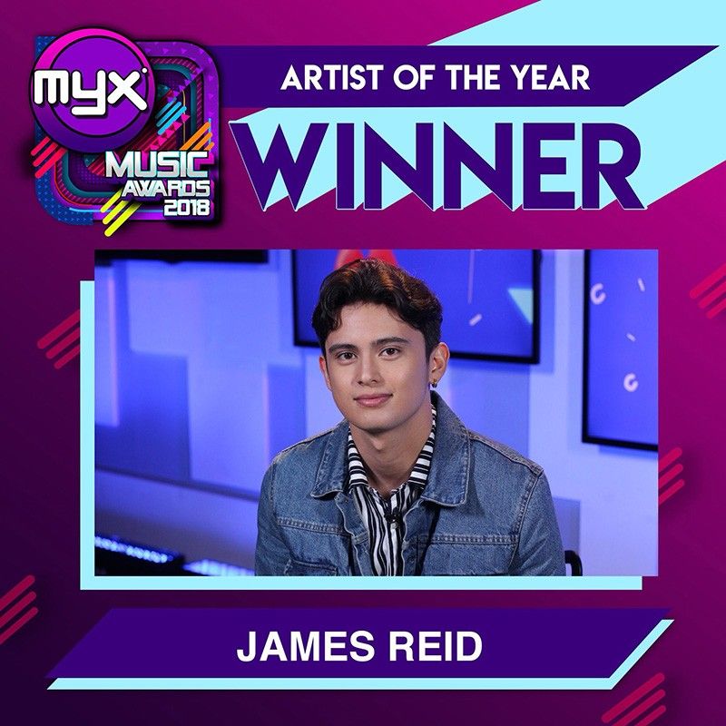 James Reid wins big at MYX Music Awards