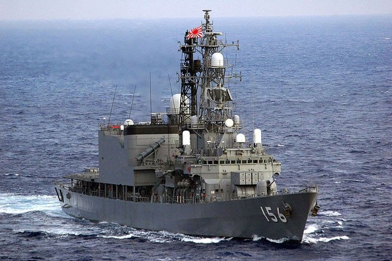 Japanese warship in Philippines for goodwill visit