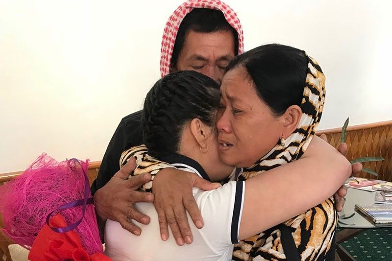 Filipina saved from UAE death row comes home