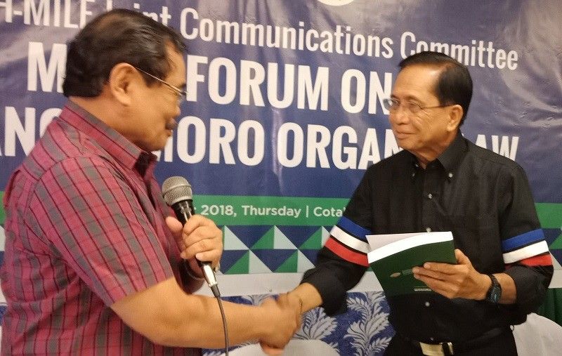 Ex-peace adviser Dureza expresses support to Bangsamoro Organic Law