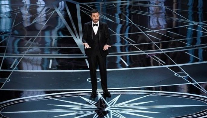 Trump on the mind at the Oscars in jokes, protest
