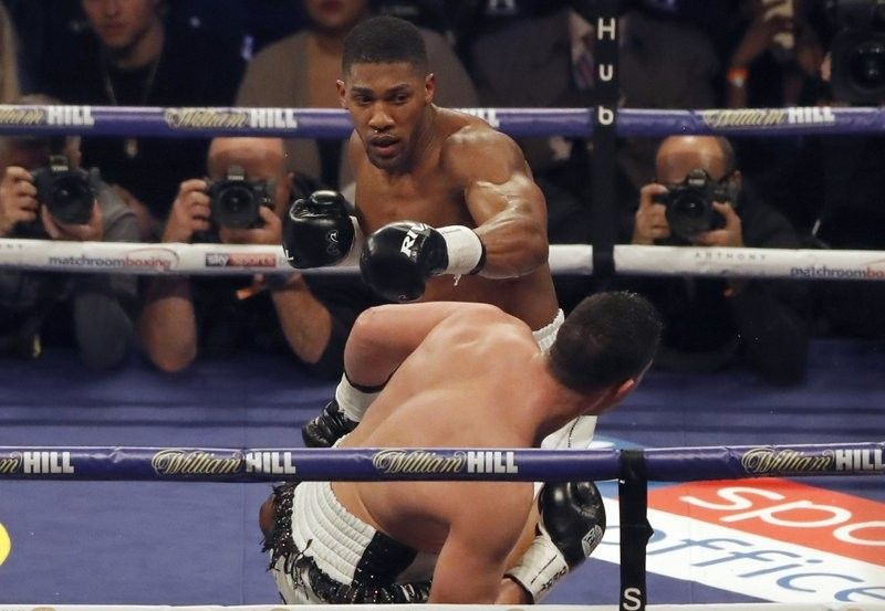 Anthony Joshua canâ��t escape talk of Deontay Wilder