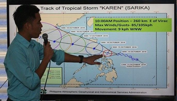 Karen to bring heavy rains over Luzon this weekend