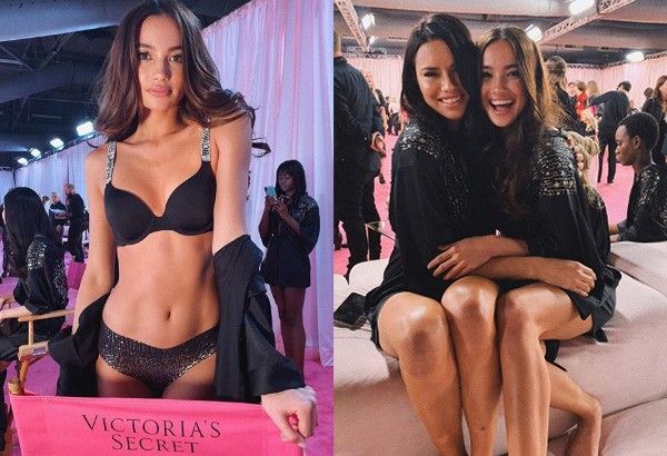 Kelsey Merritt finally walks as first Filipina Victoriaâs Secret Angel, poses with retiring Adriana Lima