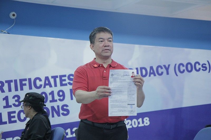 Koko Pimentel first to file COC