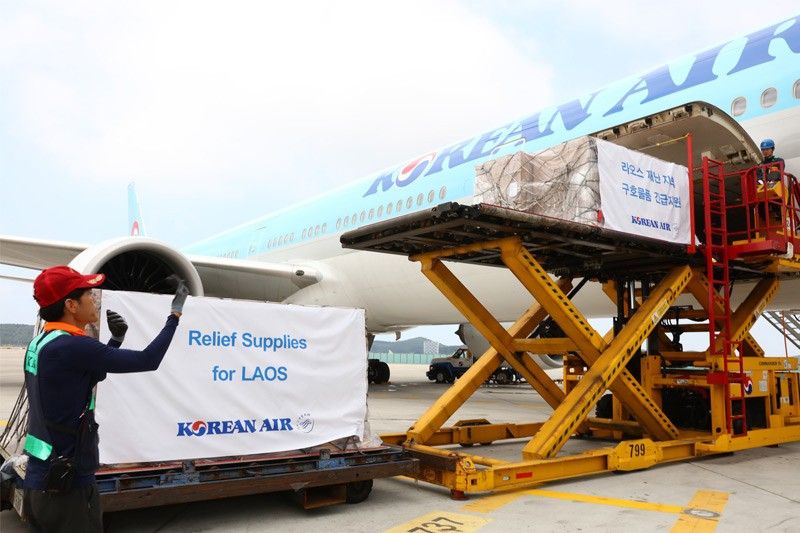 Korean Air provides relief aid for Laos dam victims