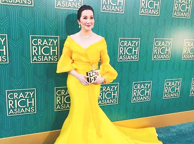Cast member Kris Aquino attends the premiere of the motion picture comedy  Crazy Rich Asians at the TCL Chinese Theatre in the Hollywood section of  Los Angeles on July 7, 2018. The