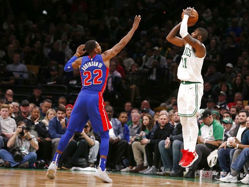 Irving scores 31 as Celtics reassert mastery over Pistons
