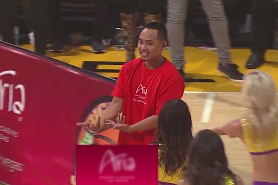 WATCH: Fan sinks half-court shot, wins $95k at Lakers game
