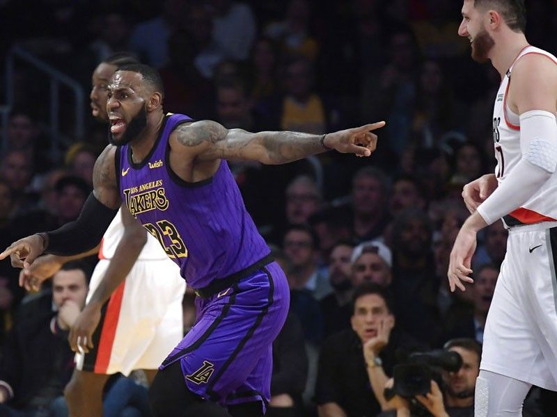 LeBron moves to 5th in all-time scoring list as Lakers down Blazers