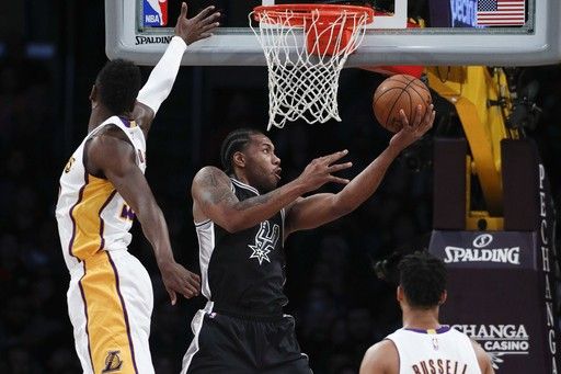 Leonard scores 25, leads Spurs to 119-98 rout of Lakers