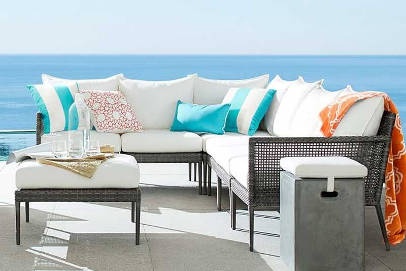 Indoor or outdoor, itâs a blue summer with Pottery Barn
