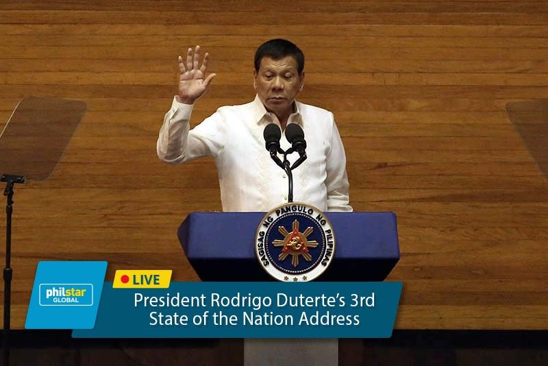 LIVE Updates: Duterte's State Of The Nation Address 2018 | Philstar.com