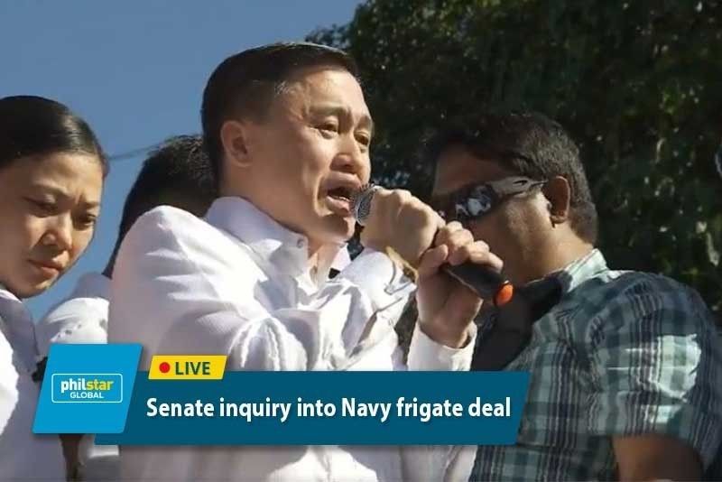 LIVE Senate Probe Into Navy Frigate Deal Philstar Com