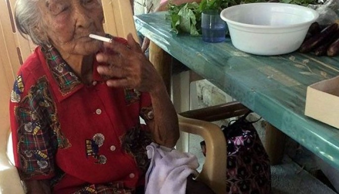 Lola, 100, credits smoking for long life