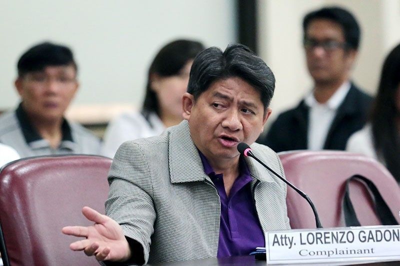 Gadon denies Duterte's hand in Sereno impeachment