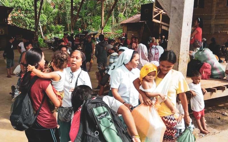Lumad evacuees go back home