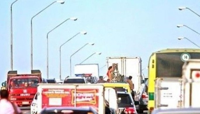 Lima ka oras nga traffic sa Mactan Bridge