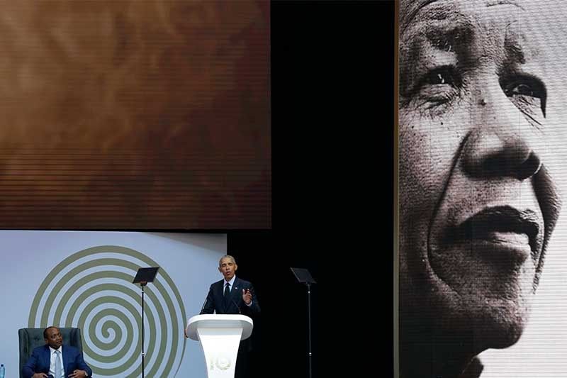 South Africa, Obama mark Mandela centennial with charity