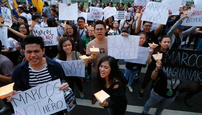'Marcos not a hero': Nationwide protests kick off