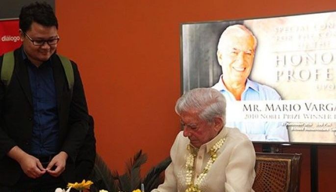Mario Vargas Llosa & Isabel Preysler: An evening in a yellow room