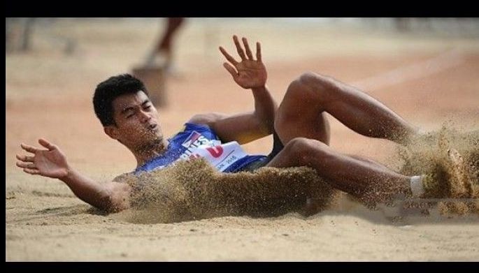 Diones nagtala ng bagong national triple jump record