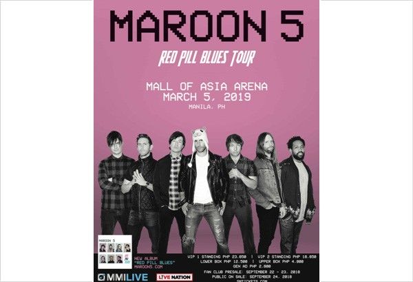 Maroon 5 reveals new details of Manila show