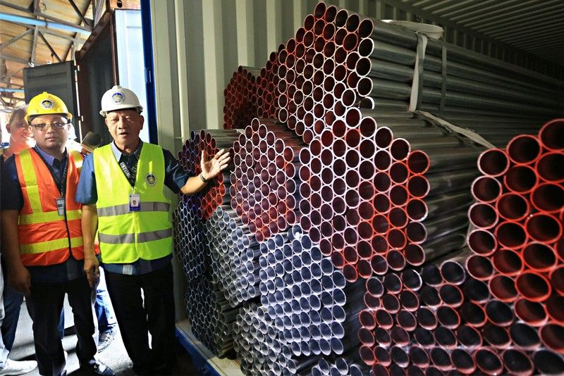 BOC seizes P18-million steel pipes from China