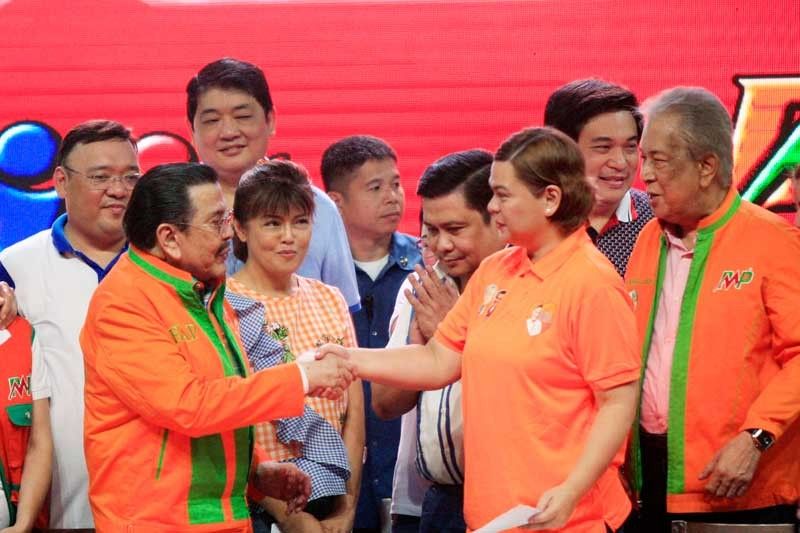 Erap, Sara Duterte join forces for 2019 polls