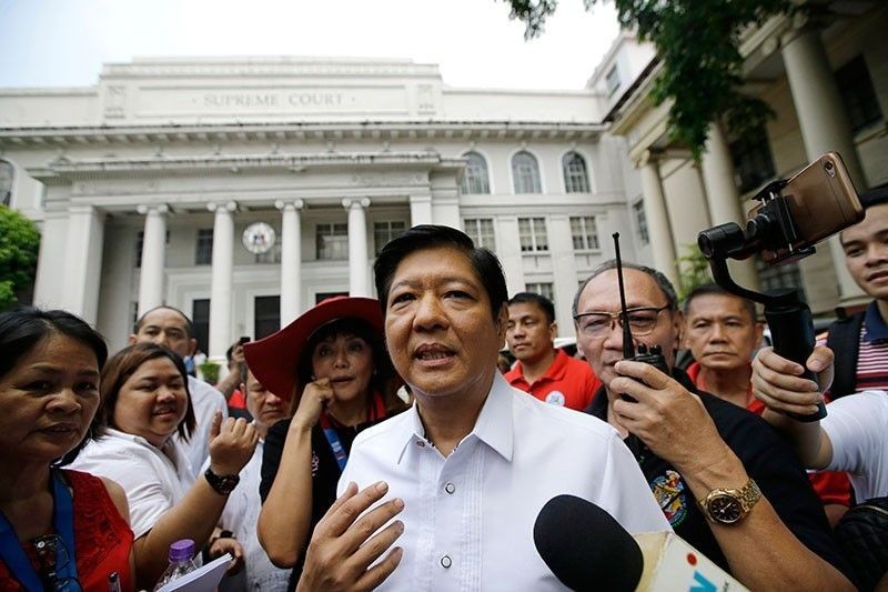 Bongbong seeks SC justiceâ��s inhibition in poll protest