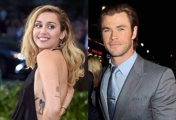 Resultado de imagen para chris hemsworth y miley cyrus