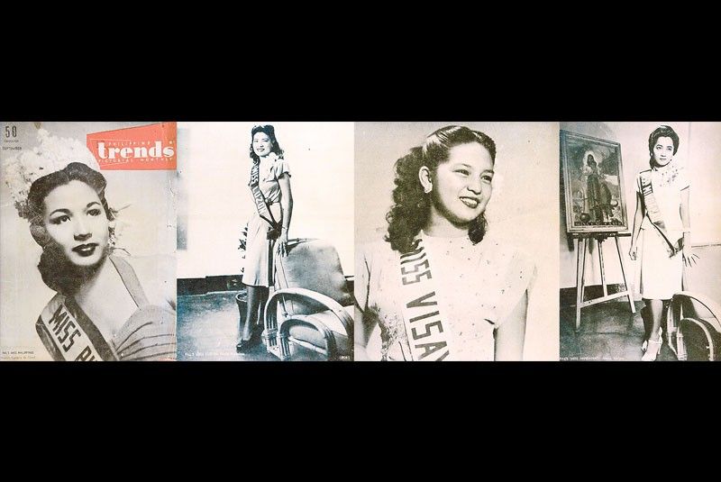 In 1947, Miss Philippines & her court