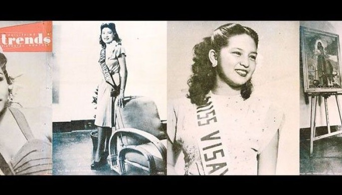 In 1947, Miss Philippines & her court