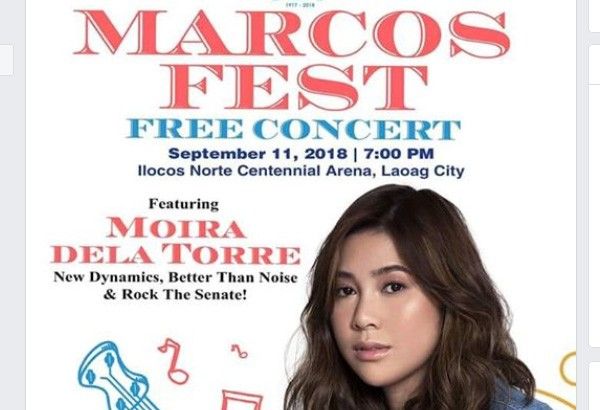 Moira Dela Torre explains after drawing flak for performing at Marcos Fest