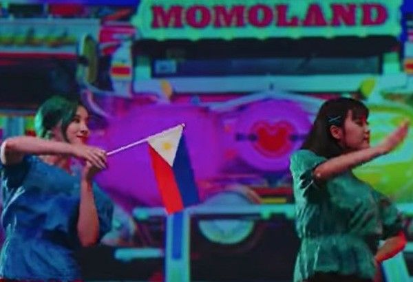 K-pop group Momoland arrives in Manila
